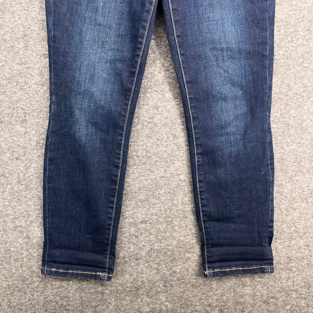 m jeans by maurices Womens Mid Rise Skinny Jeans Dark Wash Blue Size S Stretch - Picture 3 of 12